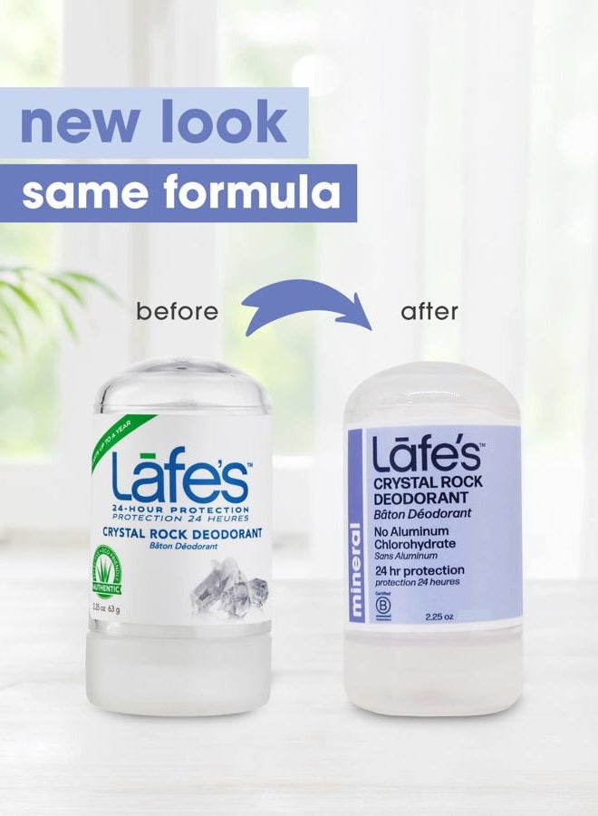 Lafe's Crystal Rock Mini Stick Deodorant (Pack of 2) With Natural Mineral Salts, 2.25 oz Each - Image 2