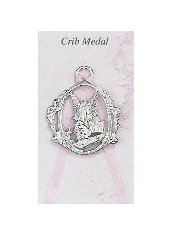 McVan Inc. Guardian Angel Crib Medal Pink - Décor Gift Religious PW6-P-MCVAN