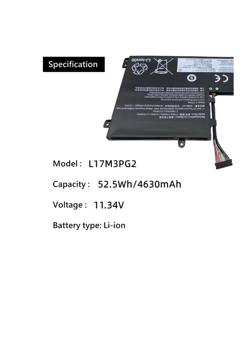 Generic - L17M3PG2 Laptop Battery Replacement for Lenovo Legion Y530-15ICH Y545-PG0 Y540-17IRH Y540-15IRH Y7000P Y7000 Y7000-2019-PG Series L17C3PG1 L17L3PG1 L17C3PG2 - Image 1