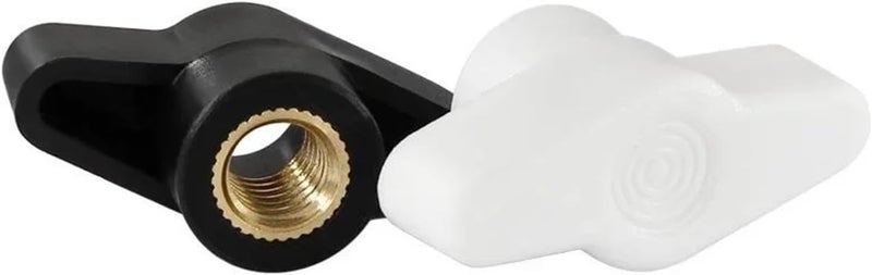Hand tighten star nut 10pcs Plastic T-Handle Hand Knob Bakelite Nuts M4 M5 M6 M8 Z-type Mechanically Adjustable Thumb Tighten Nut(Through Hole(White),M6 (Head 27mm)) - Image 4