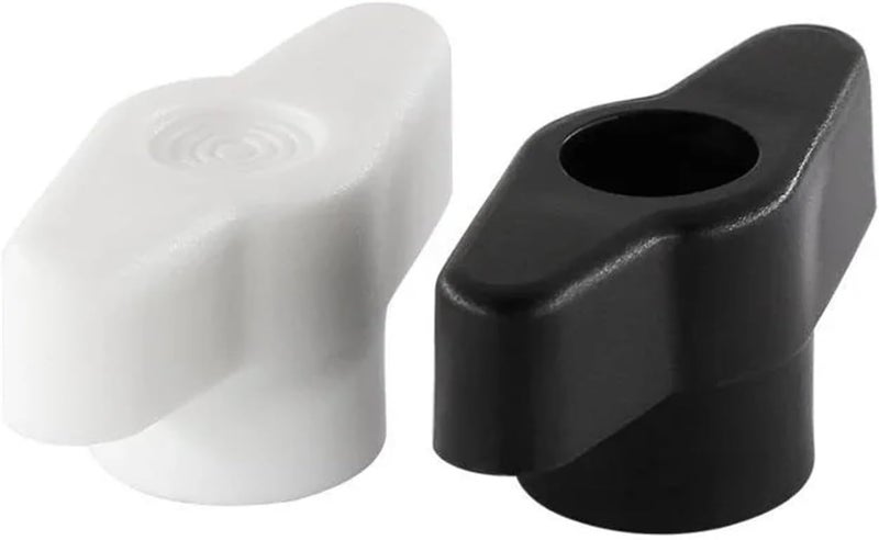 Hand tighten star nut 10pcs Plastic T-Handle Hand Knob Bakelite Nuts M4 M5 M6 M8 Z-type Mechanically Adjustable Thumb Tighten Nut(Through Hole(White),M6 (Head 27mm)) - Image 1