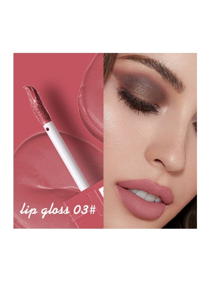 بيوتي 2.0 أحمر شفاه سائل غير لامع بيوتي يدوم طويلا حتى 16 منزلا ، ملمع الشفاه المخملي النيود يمكن أن يجعل صبغة الشفاه تبدو أكثر امتلاء (# 03) - Image 3