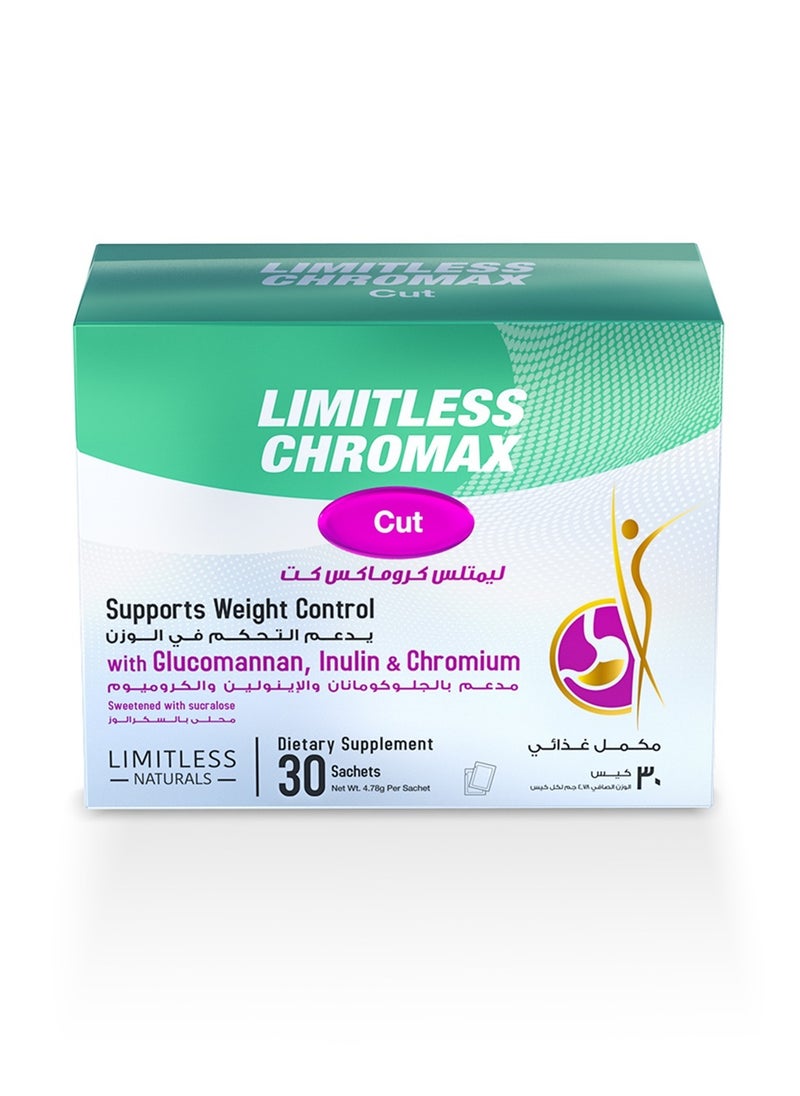 LIMITLESS - Naturals Chromax Cut Dietary Supplement For Weight Loss 30 Sachets - Image 1