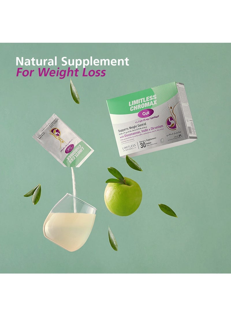 LIMITLESS - Naturals Chromax Cut Dietary Supplement For Weight Loss 30 Sachets - Image 1