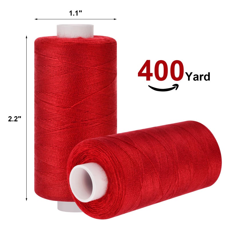 Eoehro 72pcs Sewing Thread Kit, 36 Colors, 400 Yards per Spool Polyester Thread, Prewound Bobbins, Sewing Machine Threads - Image 2