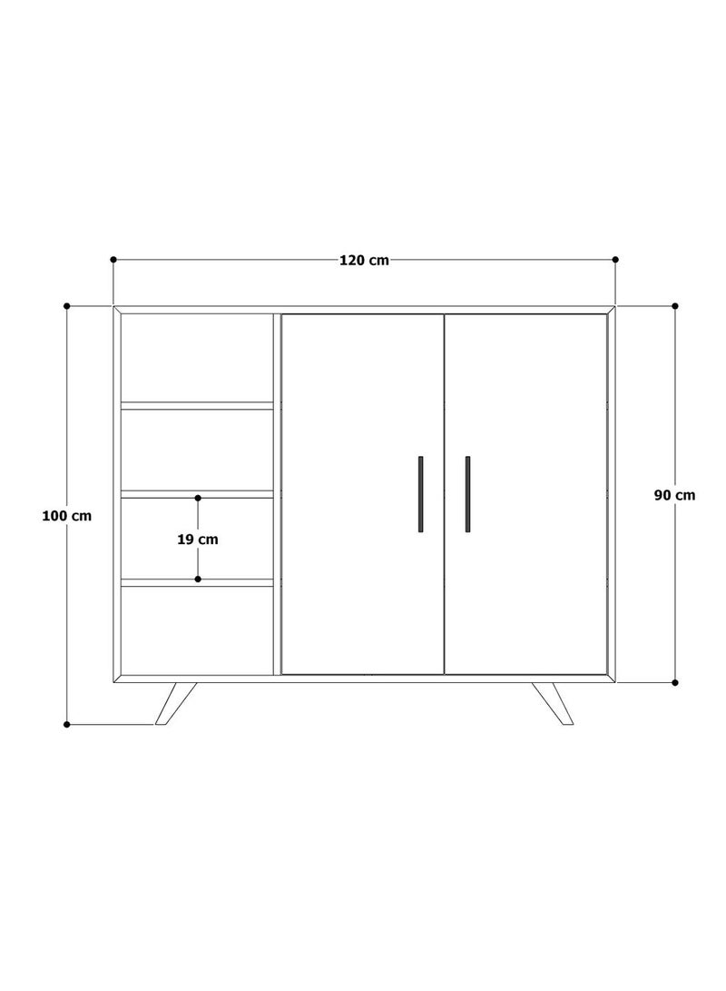 Woodz Mega Shoe Cabinet - Image 4