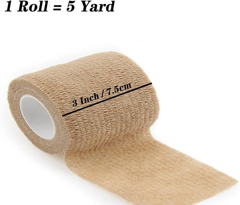 KISEER 12 Pack 3 x 5 Yards Self Adhesive Bandage Assorted Color Breathable Cohesive Bandage Wrap Rolls Elastic SelfAdherent Tape for Stretch Athletic Sports Wrist Ankle12 Count Pack of 1 - Image 2