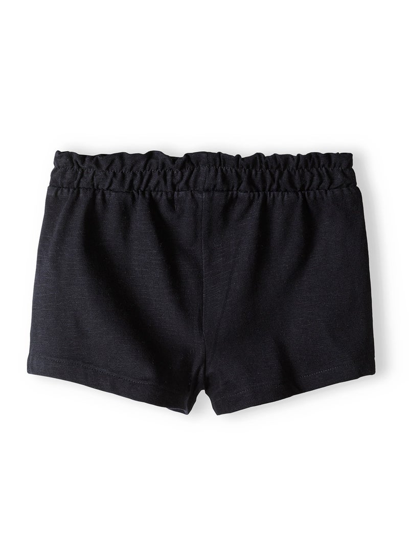 MINOTI Girls Soft Cotton Shorts with Drawcord and Pockets  - Image 2