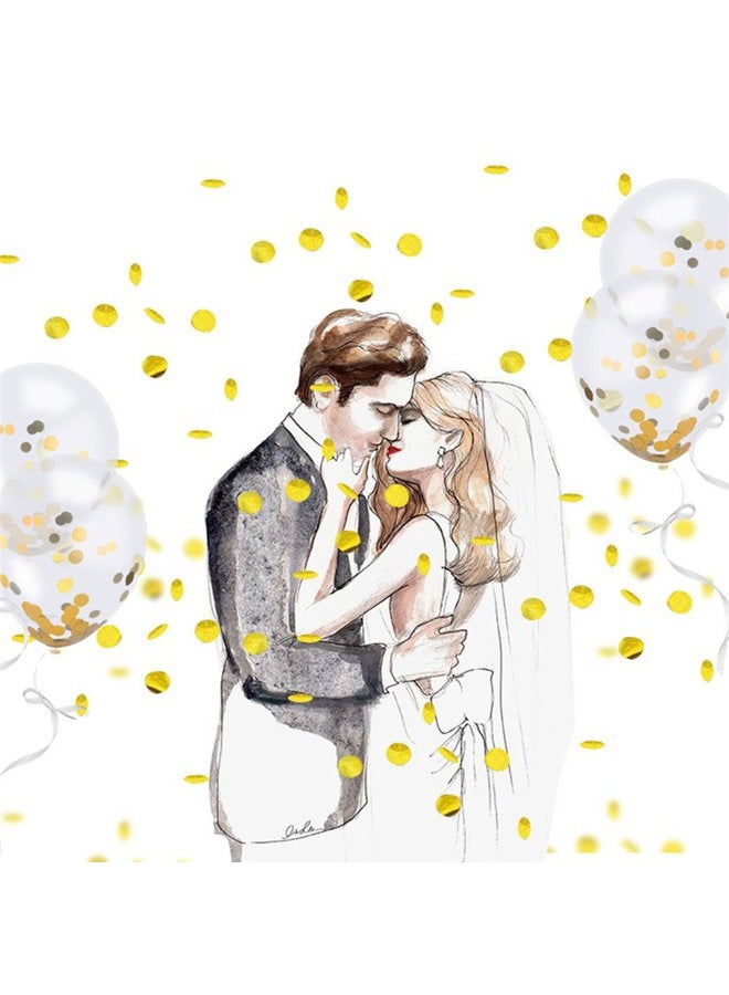 SINKSONS 20 Pieces Gold Confetti Balloons, 12 Inches Party Balloons With Golden Paper Confetti Dots For Party Decorations Wedding Decorations And Proposal (Gold) - Image 4