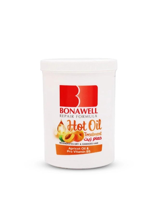 Bonawell Hair Oil Treatment with Apricot Oil and Pro-Vitamin B5 - 810ml - Image 1