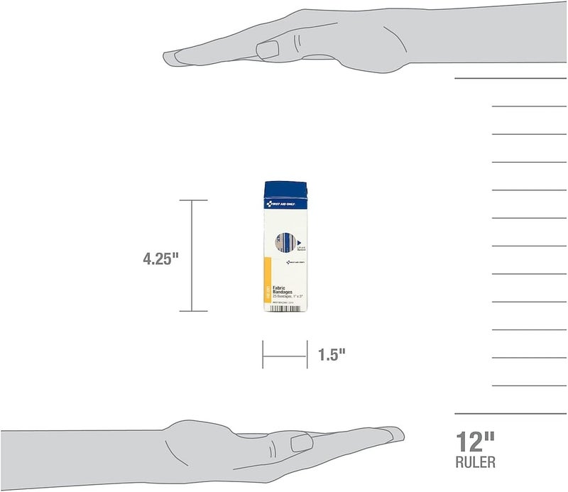First Aid Only FAE3004 Plastic Bandages 34x3 25 Count - Image 4