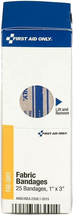 First Aid Only FAE3004 Plastic Bandages 34x3 25 Count - Image 3