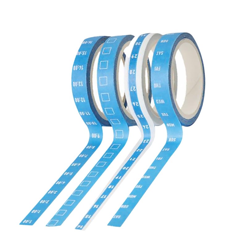 8pcs Time Management Tape Scrapbooking Stickers Planner Sticker Weekly s for Planner Organizer Dates Journal Tape Hourly Timeline Planning Hourly - Image 1