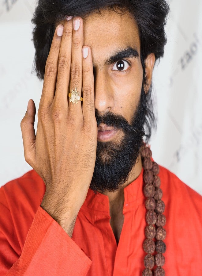 ZAOJO Shree Yantra Tortoise| Turtle Finger Ring for Men|Good Luck Kachua Ring|Tortoise Ring for Men|Vastu Ring|COMBO_106_109_RING - Image 5
