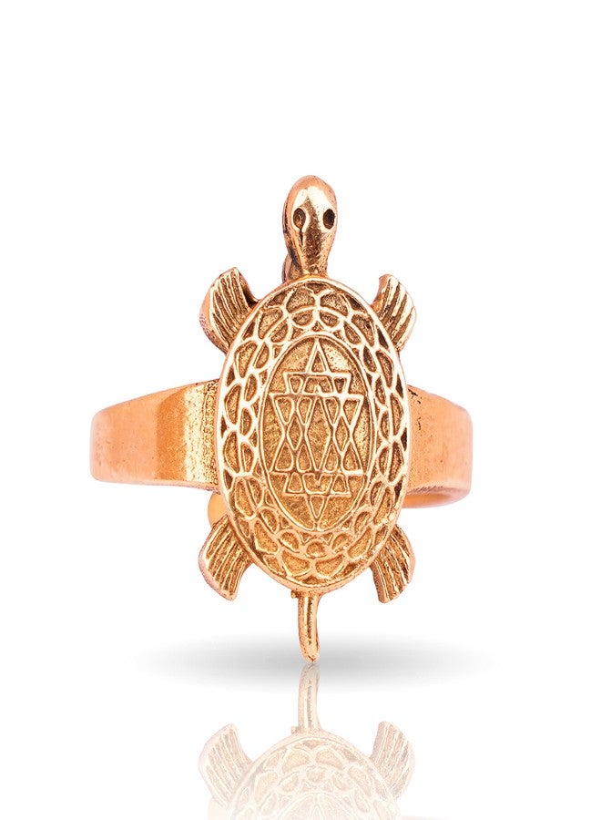 ZAOJO Shree Yantra Tortoise| Turtle Finger Ring for Men|Good Luck Kachua Ring|Tortoise Ring for Men|Vastu Ring|COMBO_106_109_RING - Image 2