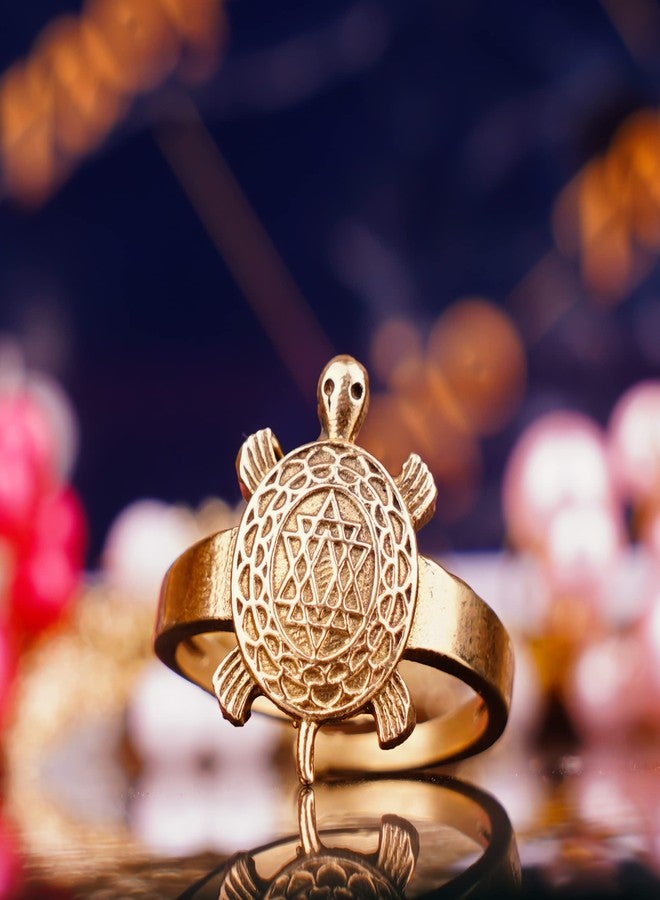 ZAOJO Shree Yantra Tortoise| Turtle Finger Ring for Men|Good Luck Kachua Ring|Tortoise Ring for Men|Vastu Ring|COMBO_106_109_RING - Image 4