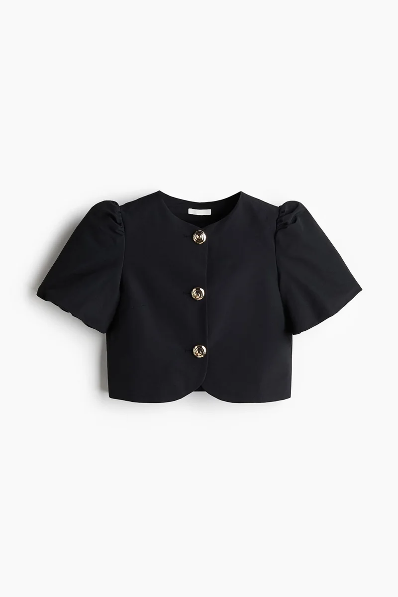 H&M Puff-sleeved blouse
