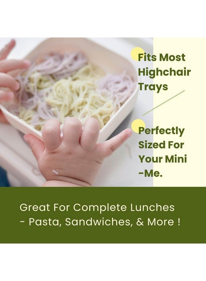 Miniware Sip & Snack Set with Snack Bowl, 1-2-3 Sip Drinking Cup, and Suction Foot for Baby Toddler - Promotes Self Feeding | Dishwasher Safe (Vanilla & Aqua) - Image 3