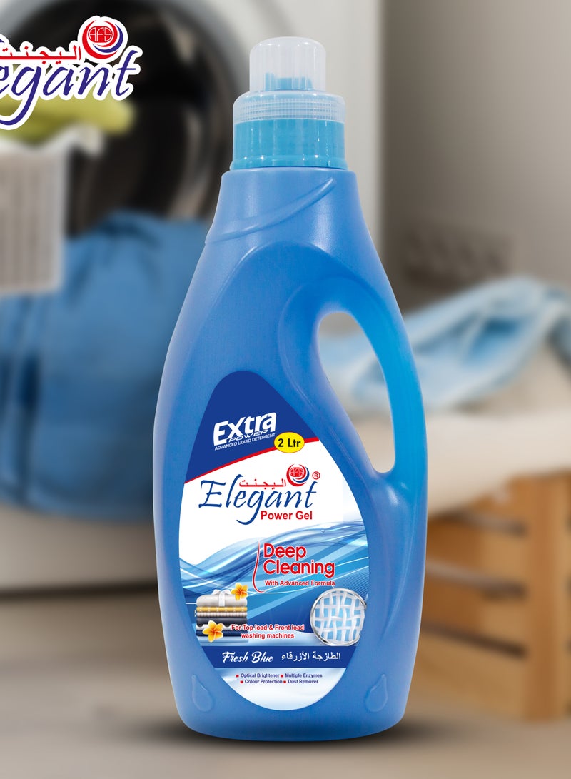 Elegant جل التنظيف العميق فريش بلو سعة 2 لتر من منظف الغسيل السائل  - Image 2
