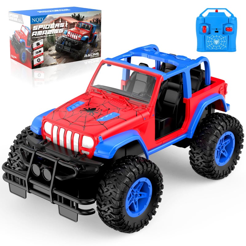 NQD Spider Remote Control Car for Kids RC Car for Boys 24Ghz Off Road RC Trucks All Terrain SUV Jeep Toy for Birthday for Kids 38 Years Old - Image 2