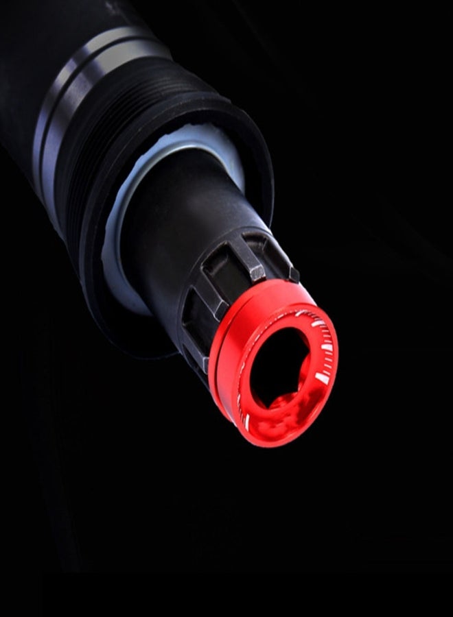 ريسك مسامير محور الدواسة السفلية المسننة M15*19 مم من التيتانيوم للدراجات الهوائية، مسامير محور الدواسة السفلية باللون الأحمر - Image 4