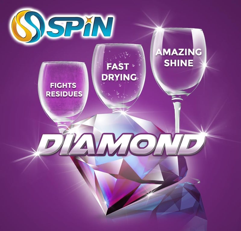 OSPIN Spin Diamond All In 1 Dishwasher Detergent Tablets, 42 Tablets - Image 3