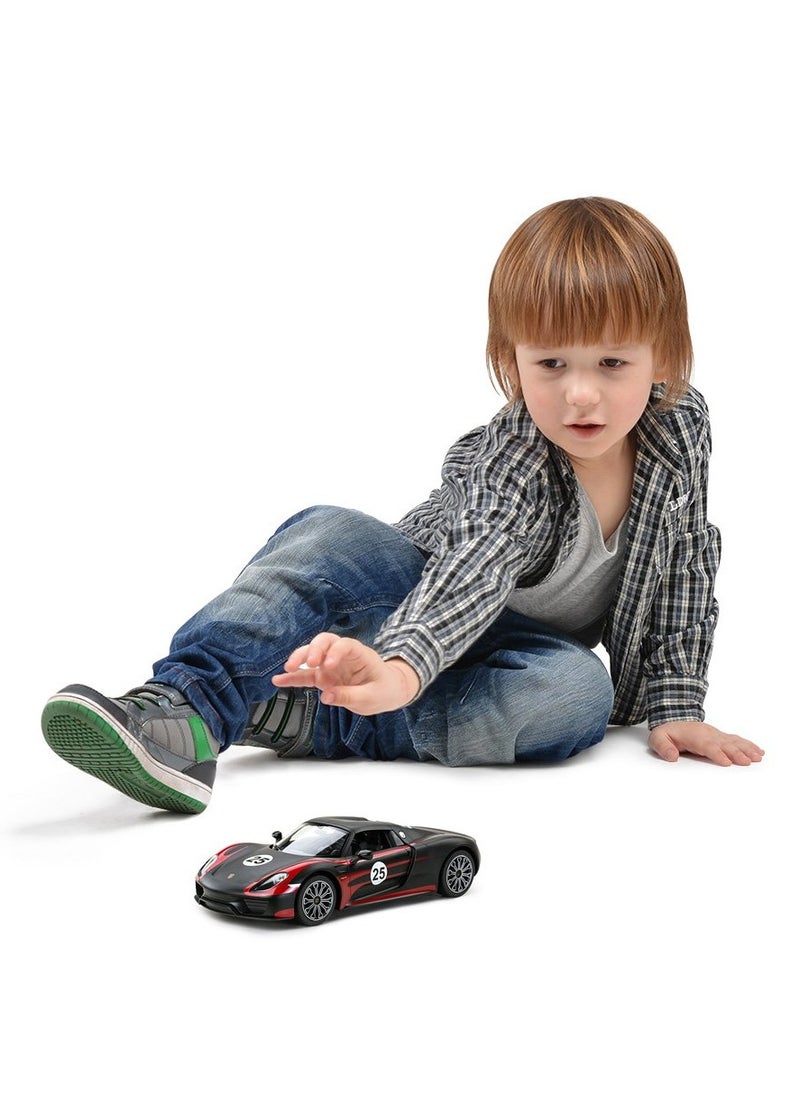 SYOSI - Remote Control Car 1/14 Scale Remote Control Model for Porsche 918 Spyder Electric Sport Racing Hobby Toy Car Model Vehicle for Boys,Girls,Teens and Adults Gift Blcak - Image 1
