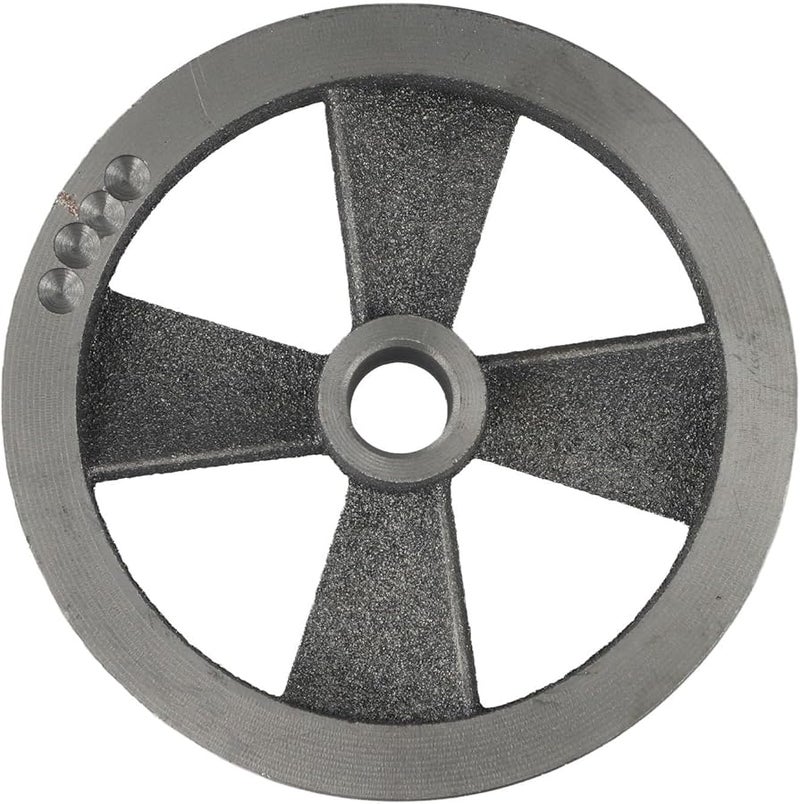 بكرة ذات أخدود واحد 150 مم 190 مم قطر عجلة طيران معدنية لآلة ضاغط الهواء - Image 1