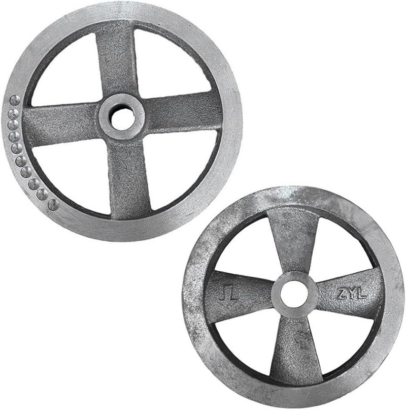 بكرة ذات أخدود واحد 150 مم 190 مم قطر عجلة طيران معدنية لآلة ضاغط الهواء - Image 4