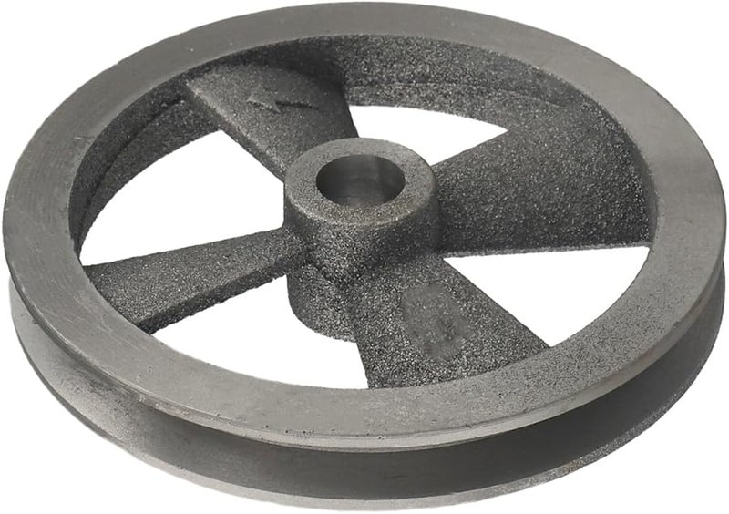 بكرة ذات أخدود واحد 150 مم 190 مم قطر عجلة طيران معدنية لآلة ضاغط الهواء - Image 3