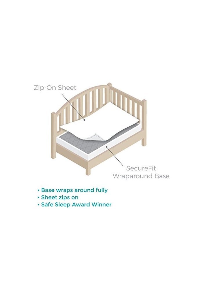 QuickZip Crib Sheet Set - Faster, Safer, Easier Baby Crib Sheet - Image 2