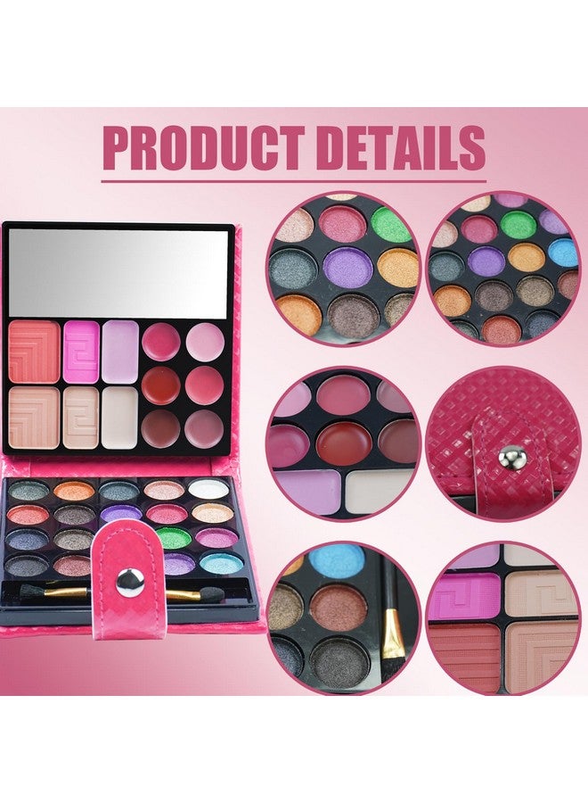 FantasyDay Allinone Holiday Makeup Gift Set Full Makeup Kit For Women Essential Starter Bundle Include 20 Highly Pigmented Shimmer Eyeshadow Palette3 Blush3 Face Powder 6 Lipgloss Brush - Image 3