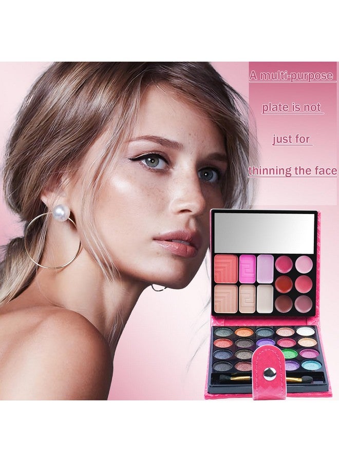FantasyDay Allinone Holiday Makeup Gift Set Full Makeup Kit For Women Essential Starter Bundle Include 20 Highly Pigmented Shimmer Eyeshadow Palette3 Blush3 Face Powder 6 Lipgloss Brush - Image 2