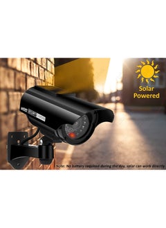 Dummy CCTV Security Camera Solar with Flashing LED Light, Adjustable Fake Surveillance Simulation Camera Security Indoor/Outdoor Bullet Camera with LED Light (Silver) - pzsku/ZA3D886D0F799DBF9C479Z/45/_/1657624474/e31bcaf0-03d1-408c-80ad-3a403eac98df