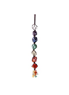 Excel 7 Chakra Wall Set, Chakra Wall Hanging - 7 Chakra Decor Tumbled Stone Natural Crystal Set Spiritual Home Decor Handmade Wellness Gift  - Image 1