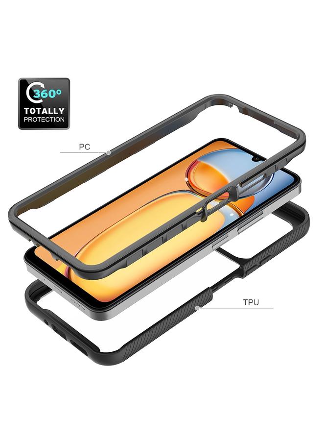 S-TOP Case For Redmi 13C 5G / 4G Starry Sky Solid Color Shockproof TPU Clear PC Phone Case - Image 4