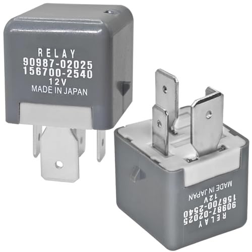Casalytics 2PCS Automotive Relay 90987-02025 156700-2540 – 12V 80A 4-Pins Power Relay, Compatible with Toyota, Lexus Vehicles - Replaces 90080-87024 156700-2960 567-0003 - Image 1