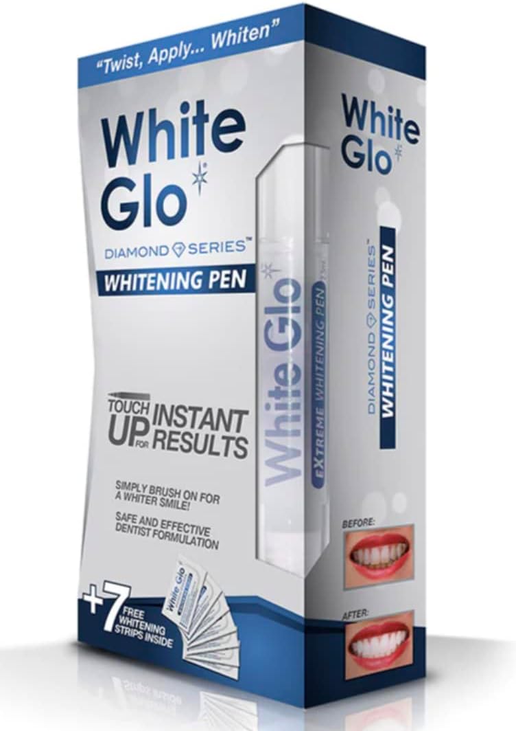 White Glo Diamond Series Whitening Pen with Strips - Image 1