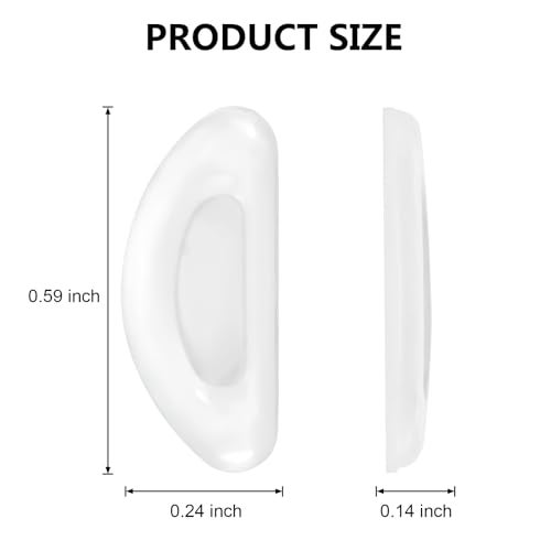 YR 20 Pairs Eyeglass Nose Pads Stick On Silicone Anti-Slip for Glasses Sunglasses Thin Nose Pads Eyeglasses, Adhesive Nose Pad for Eyeglass, Anti Slip Eyeglass Nose Pads (10Clear+10Black) - Image 4