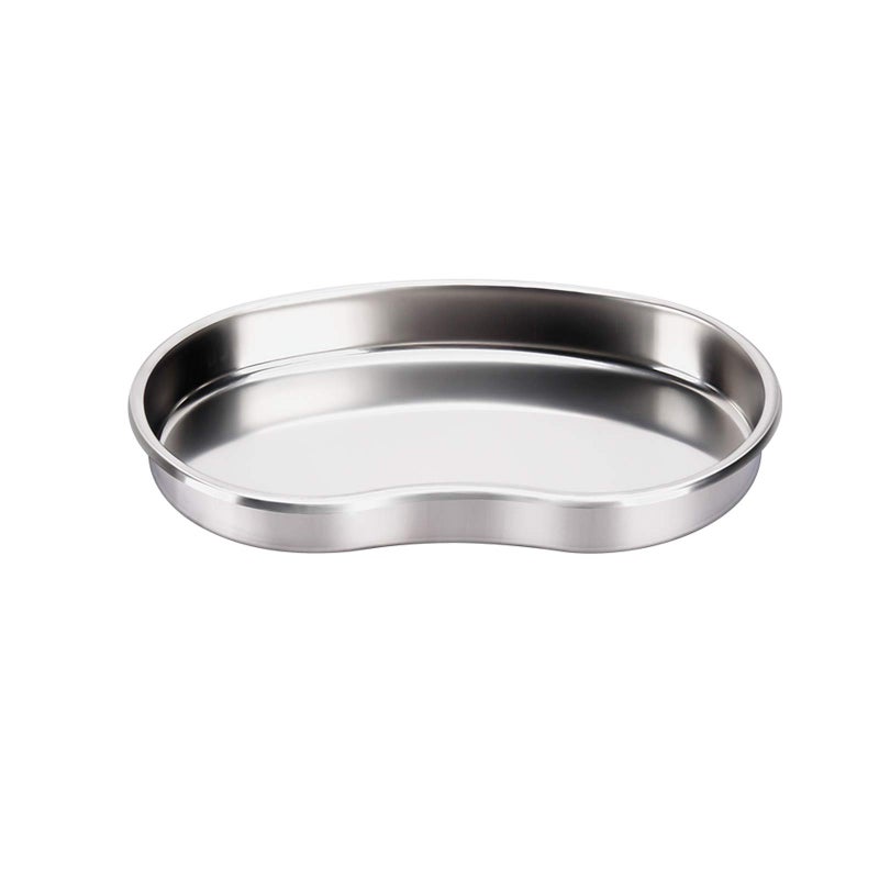 Setaria Viridis Setaria Viridis Stainless Steel Kidney Tray 8 Emesis Basin Kidney Shaped Emesis Bowl Round Edges Reusable Metal Kidney DishDental Instruments Ideal for Soiled DressingsWaste LiquidLarge L 