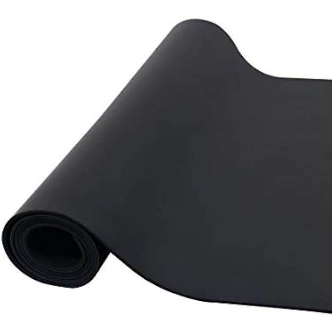 rumi - Natural Yoga Mat - Star Yoga Mat - 24 Inches X 71 Inches X 4 Mm (Black) - Non Slip, Thick, Durable, Natural Rubber (Good For Gym, Home Exercise, Workout, Fitness) - Image 3