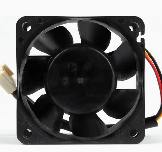 مروحة تبريد لمحول التيار المتردد D06T-12P3S2AJ، جهد كهربائي DC 12V، تيار 0.30A، أبعاد 60x60x25mm، ثلاث أسلاك - Image 3
