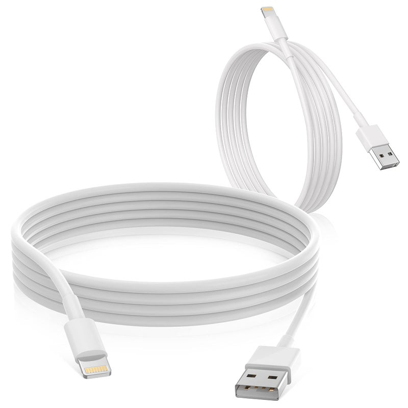 Uzento Apple iPhone Charger Cable, 2 Pack Original Lightning to USB Cables Apple MFI Certified 6 Ft, Fast iPhone Charging Cord for iPhone 11/11Pro/11Max/ X/XS/XR/XS Max/8/7/6/5S/SE - Image 1