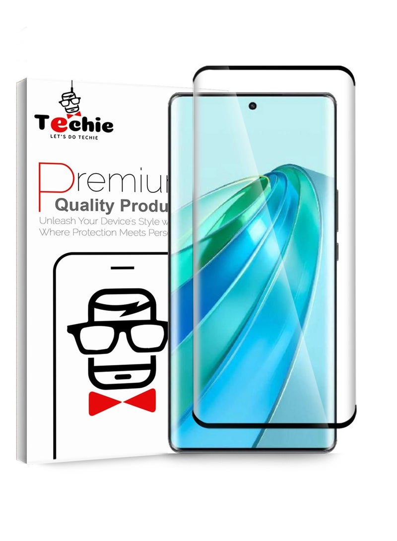 Techie حماية شاشة زجاجية مقسّاة HD كاملة التغطية 10H لهاتف Honor X9a 5G - مضادة للخدوش، مضادة لبصمات الأصابع، وتقنية خالية من الفقاعات - Image 1