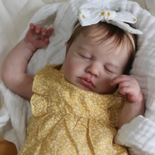 Anano Reborn Baby Doll Girl 20 in Realistic Baby Dolls Vinyl Full Body Lifelike Newborn Babies Soft Body Real Life Babys Reborn Dolls Washable - Image 5