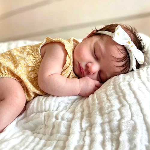 Anano Reborn Baby Doll Girl 20 in Realistic Baby Dolls Vinyl Full Body Lifelike Newborn Babies Soft Body Real Life Babys Reborn Dolls Washable - Image 3