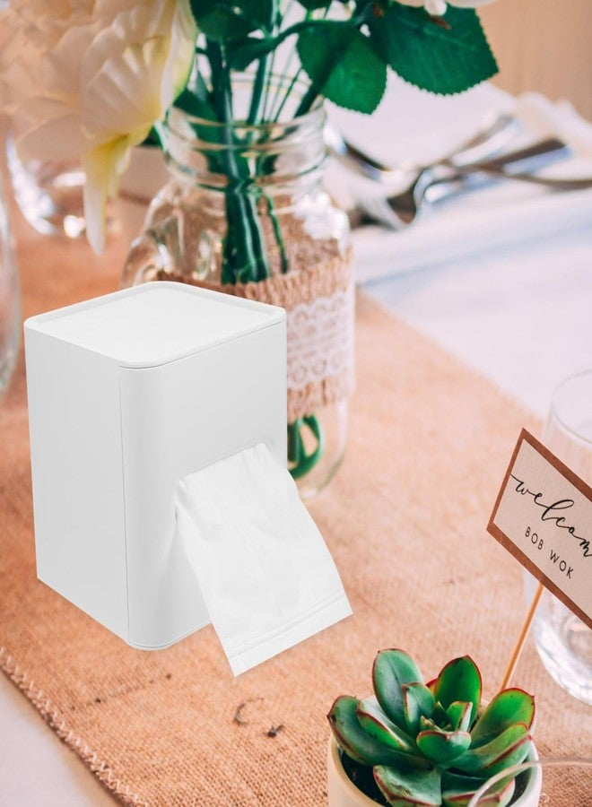SHOWERORO Square Desktop Tissue Box Cover Stylish Tissue Cube Holder for Bathroom Vanity Countertop Organizer Accessory for Home Office Decor - Image 4
