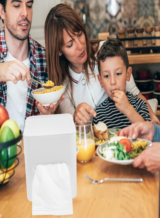 SHOWERORO Square Desktop Tissue Box Cover Stylish Tissue Cube Holder for Bathroom Vanity Countertop Organizer Accessory for Home Office Decor - Image 2