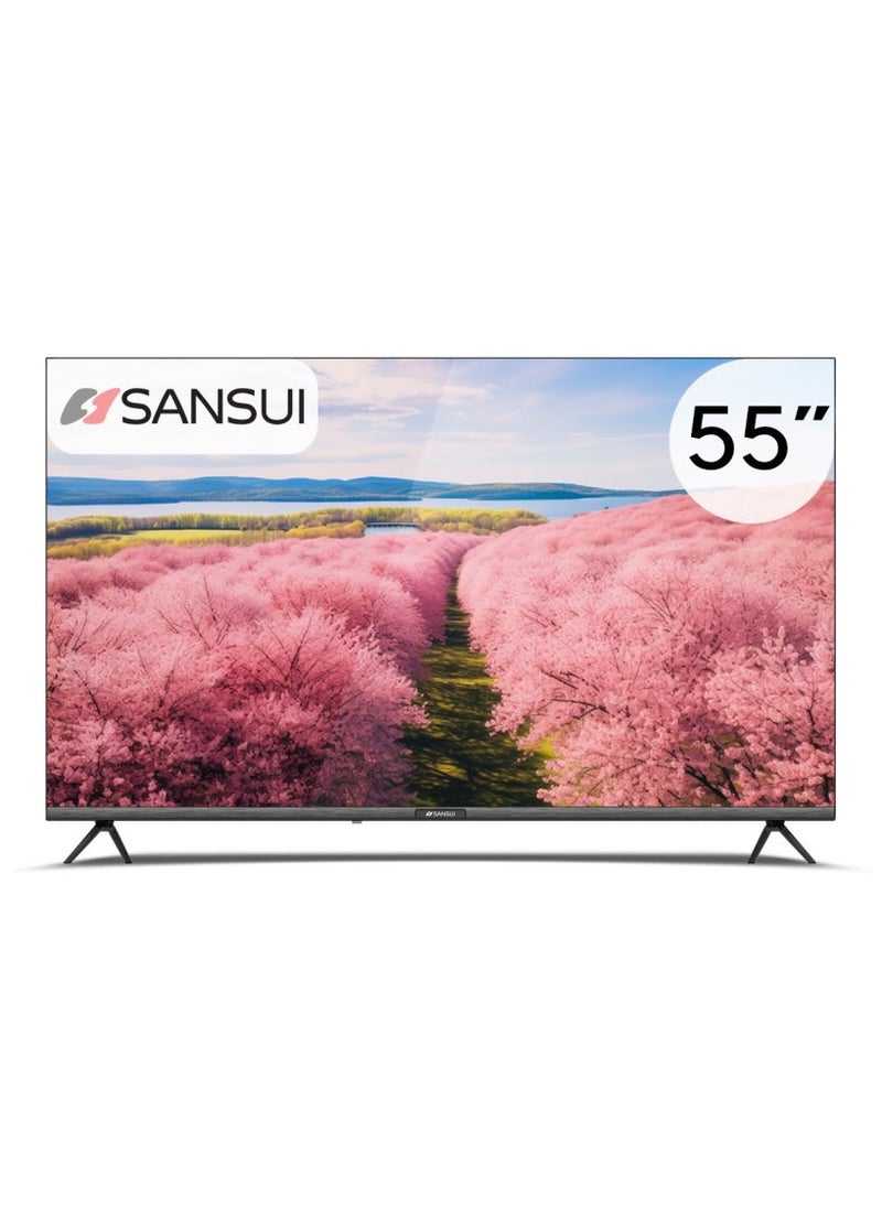 Sansui - SANSUI 55 inch WebOS powered 4K Edgeless UHD LED SMART TV with ThinQ AI - Image 1