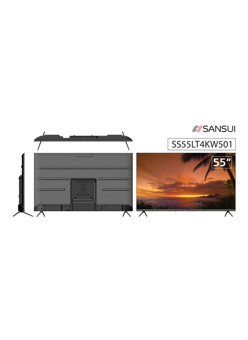 Sansui - SANSUI 55 inch WebOS powered 4K Edgeless UHD LED SMART TV with ThinQ AI - Image 1